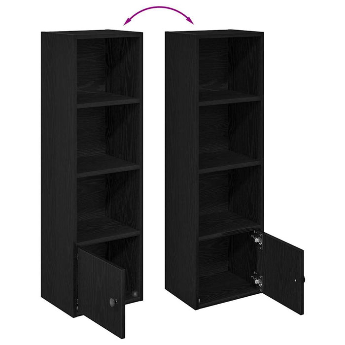 Bibliotecă Stejar Negru 31x24x102 cm Lemn de inginerie