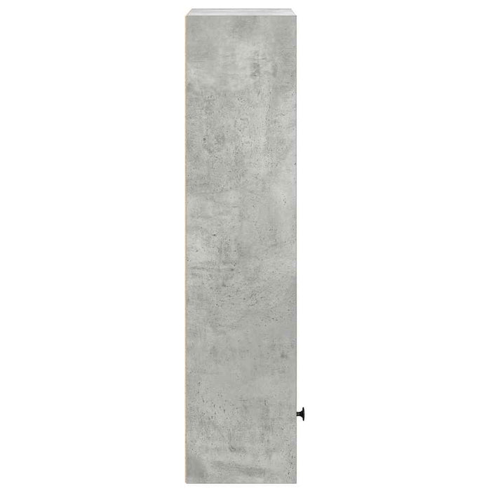 Bibliotecă Beton Gri 31x24x102 cm Lemn de inginerie