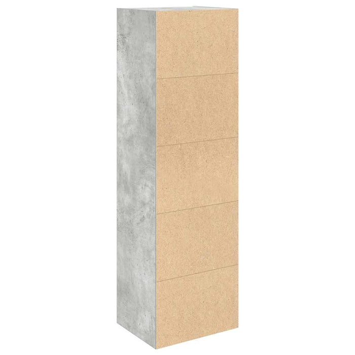 Bibliotecă Beton Gri 31x24x102 cm Lemn de inginerie