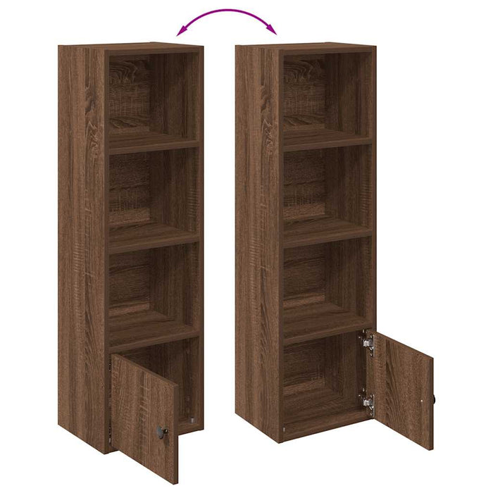 Bookcase Brown Oak 31x24x102 cm Engineered Wood