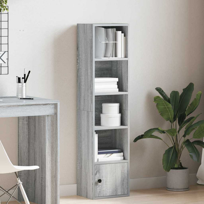 Библиотека Grey Sonoma 31x24x127 cm Engineered Wood