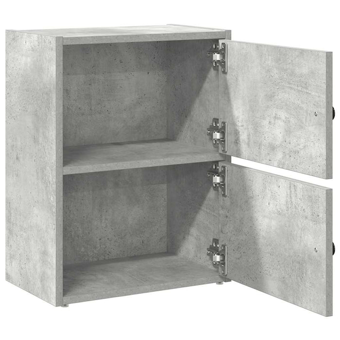 Bookcase Concrete Grey 40x24x52 cm Engineered Wood