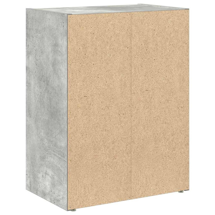 Bookcase Concrete Grey 40x24x52 cm Engineered Wood