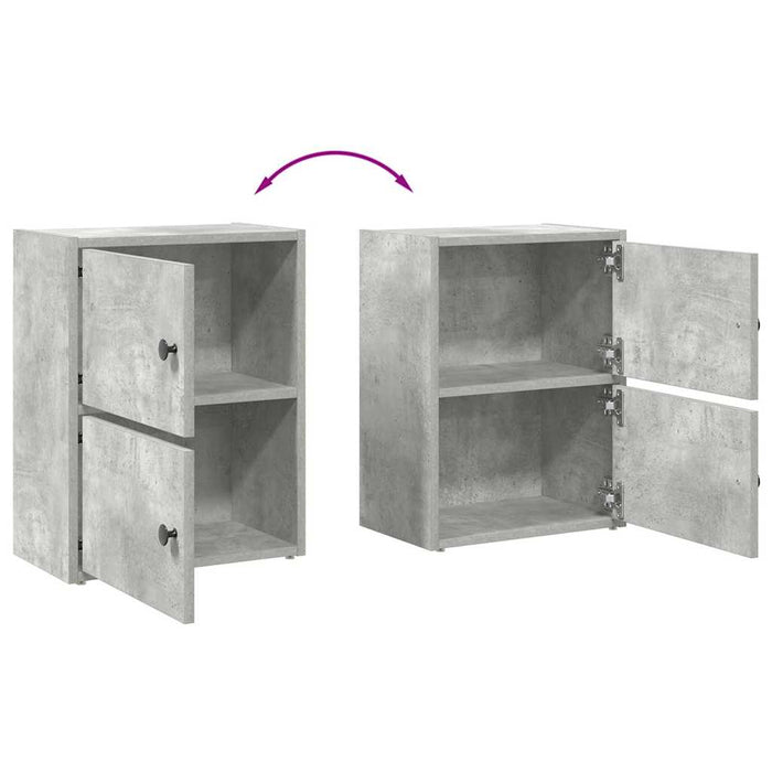 Bookcase Concrete Grey 40x24x52 cm Engineered Wood