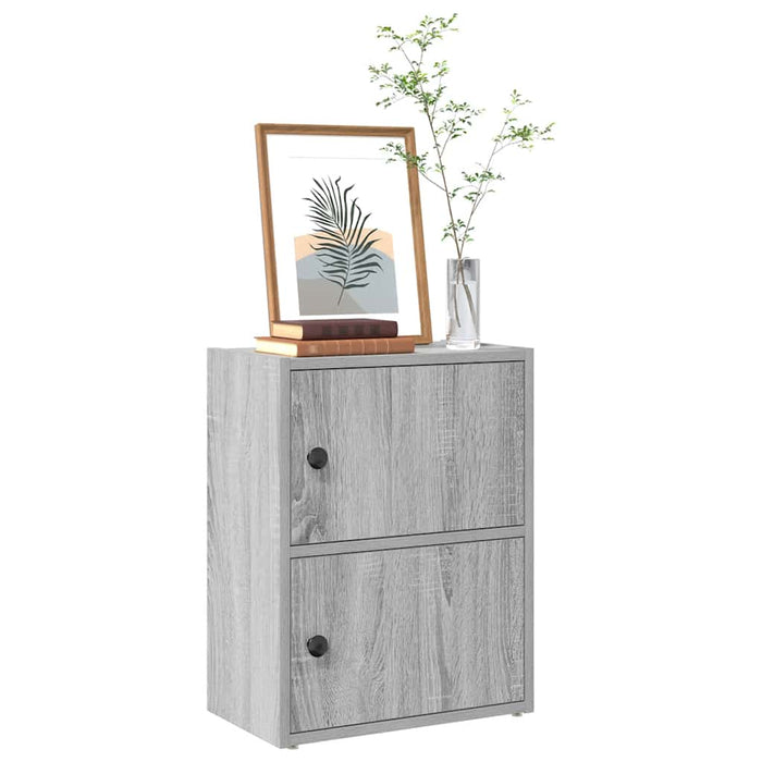 Етажерка за книги Grey Sonoma 40x24x52 cm Engineered Wood