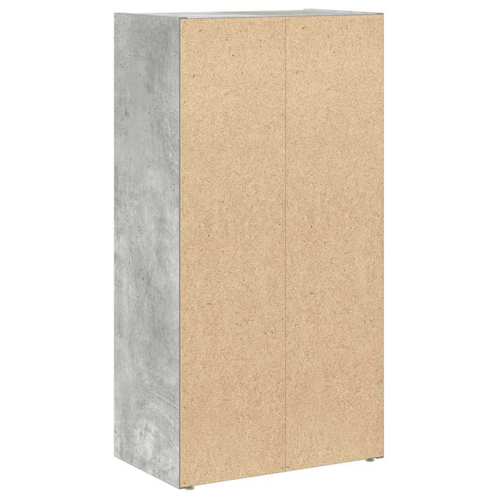 Bibliotecă Beton Gri 40x24x77 cm Lemn de inginerie