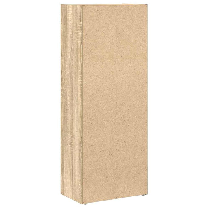 Bibliotecă Beton Gri 40x24x102 cm Lemn de inginerie