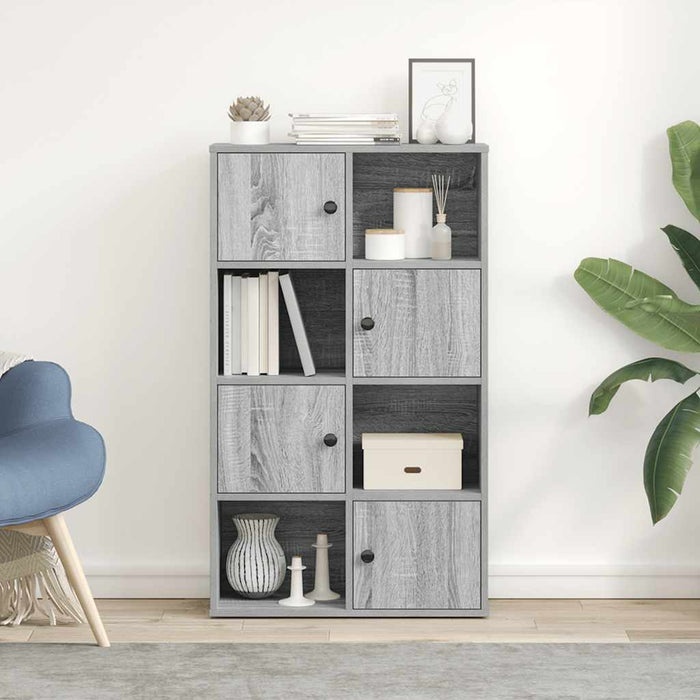 Bookcase Grey Sonoma 60x24x101.5 cm Engineered Wood