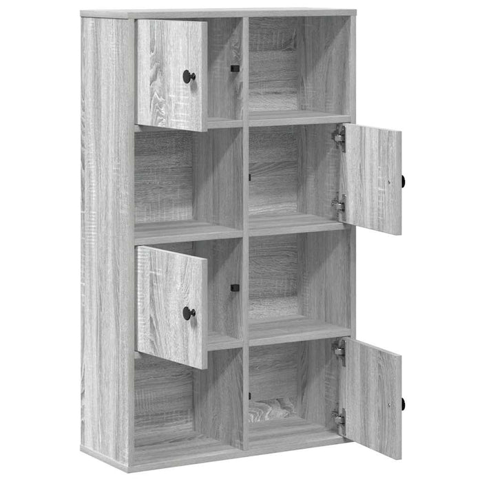 Bookcase Grey Sonoma 60x24x101.5 cm Engineered Wood