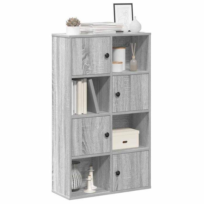 Bookcase Grey Sonoma 60x24x101.5 cm Engineered Wood