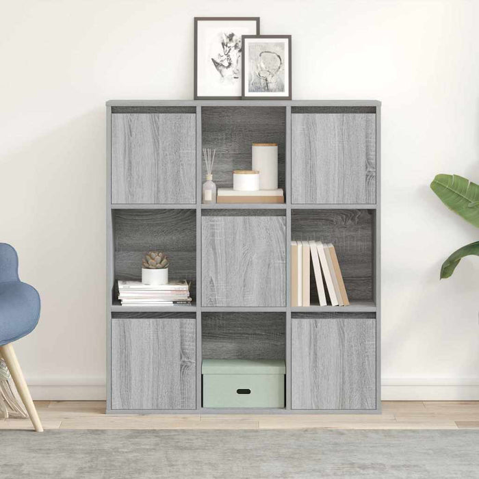 Етажерка за книги Grey Sonoma 89x24x101,5 cm Engineered Wood