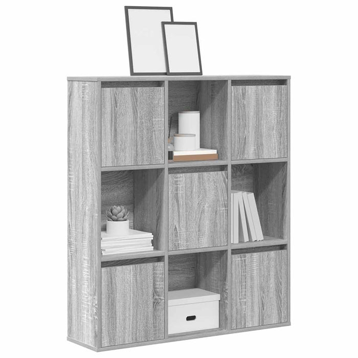 Етажерка за книги Grey Sonoma 89x24x101,5 cm Engineered Wood