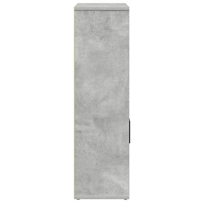 Bibliotecă Beton Gri 60x24x85 cm Lemn de inginerie