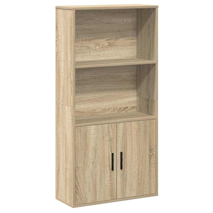 Bookcase Sonoma Oak 60x24x120 cm Engineered Wood