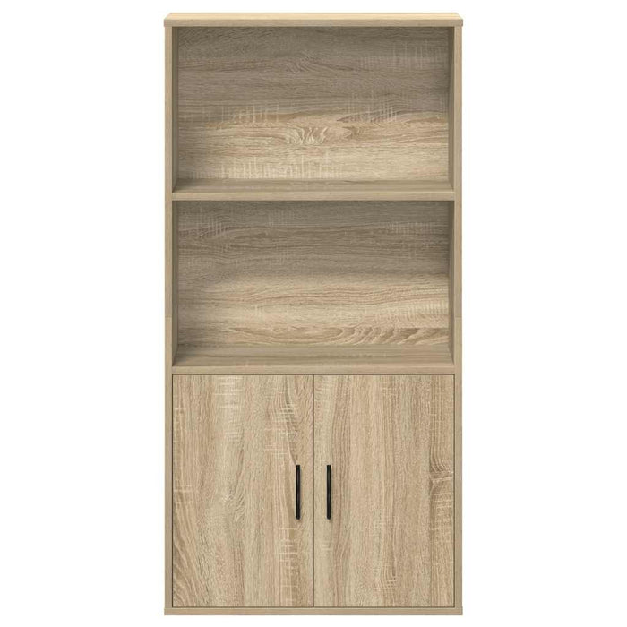 Bookcase Sonoma Oak 60x24x120 cm Engineered Wood