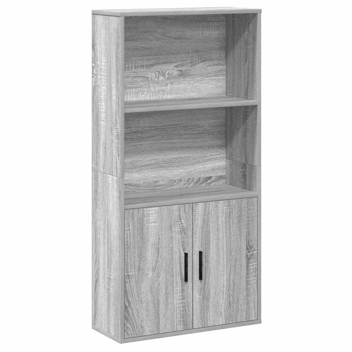 Bibliotecă Gri Sonoma 60x24x120 cm Lemn de inginerie