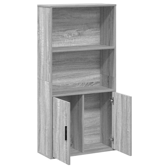 Bibliotecă Gri Sonoma 60x24x120 cm Lemn de inginerie