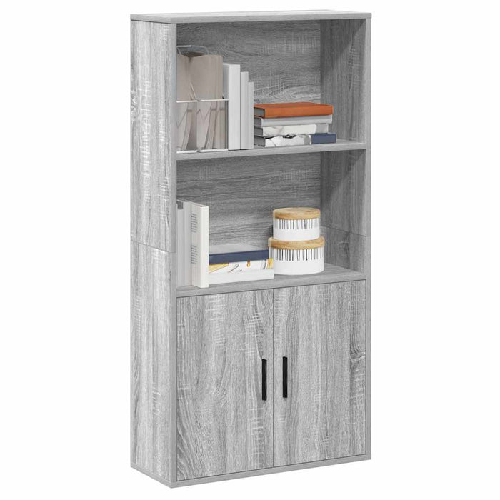 Bibliotecă Gri Sonoma 60x24x120 cm Lemn de inginerie