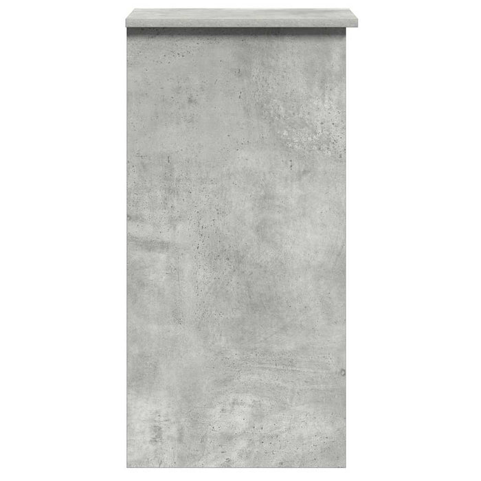 Birou cu rafturi Gri Beton 84x40x78 cm Lemn de inginerie