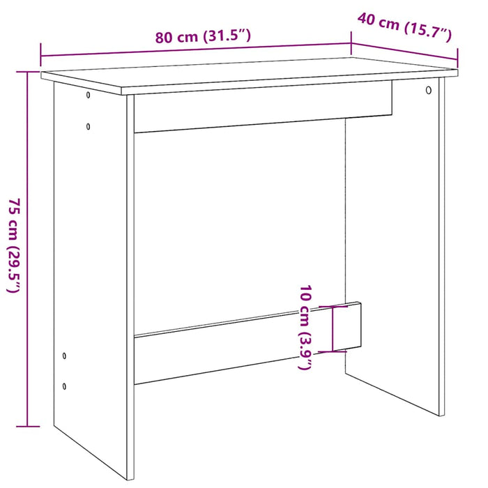 Birou Stejar Sonoma 80x40x75 cm Lemn Tehnic