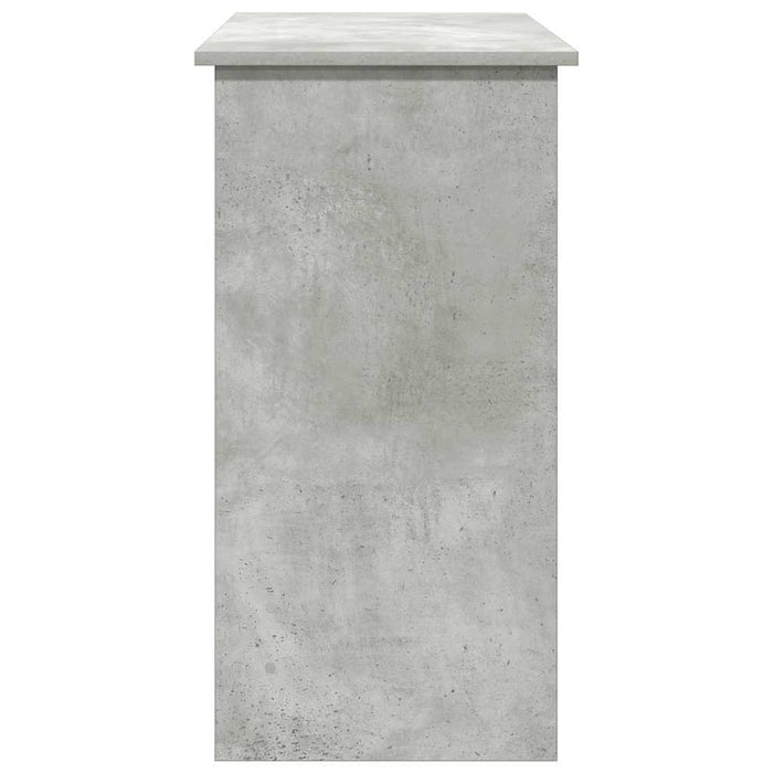 Birou Beton Gri 80x40x75 cm Lemn de inginerie