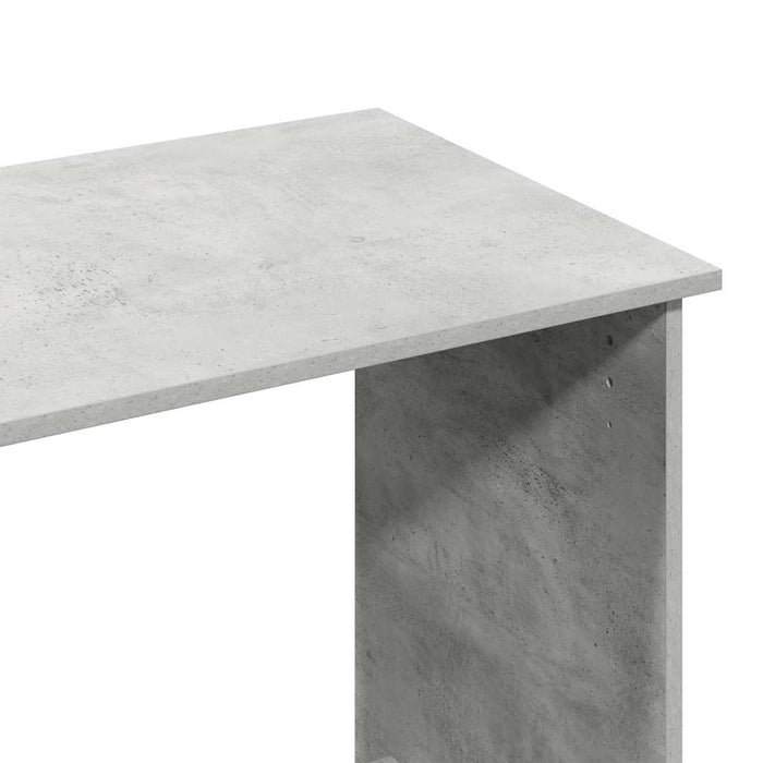 Birou Beton Gri 80x40x75 cm Lemn de inginerie