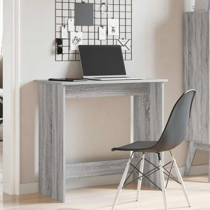 Desk Grey Sonoma 80x40x75 cm Engineered Wood