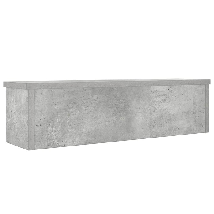 Kitchen Rack Stackable Concrete Grey 50x15x16 cm Engineered Wood