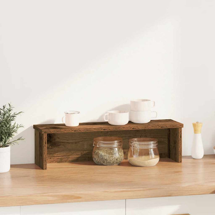 Kitchen Rack Stackable Old Wood 50x15x16 cm Engineered Wood