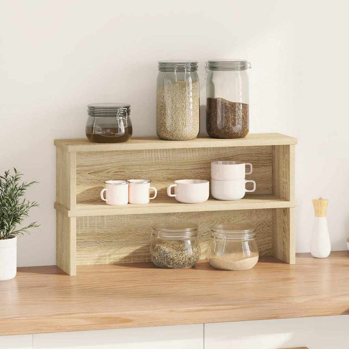 Kitchen Racks Stackable 2 pcs Sonoma Oak 60x15x16 cm