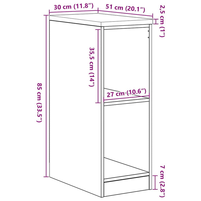 Garage Storage Cabinet Black 30x51x85 cm Solid Wood Pine