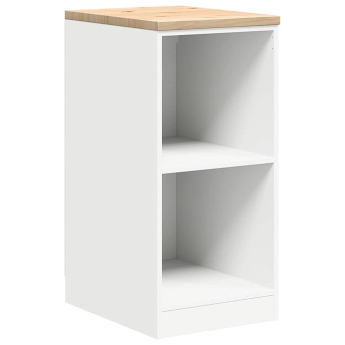 Garage Storage Cabinet White 40x51x85 cm Solid Wood Pine