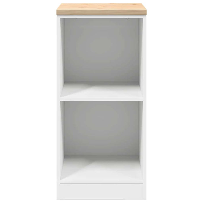 Garage Storage Cabinet White 40x51x85 cm Solid Wood Pine