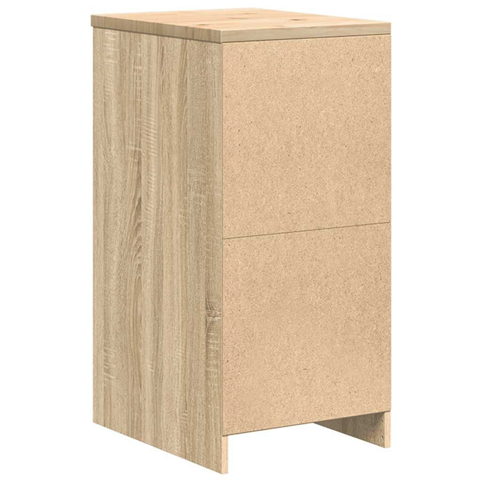 Garage Storage Cabinet Sonoma Oak 40x51x85 cm Solid Wood Pine