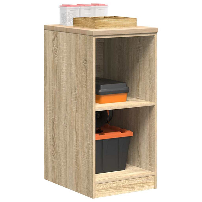 Garage Storage Cabinet Sonoma Oak 40x51x85 cm Solid Wood Pine