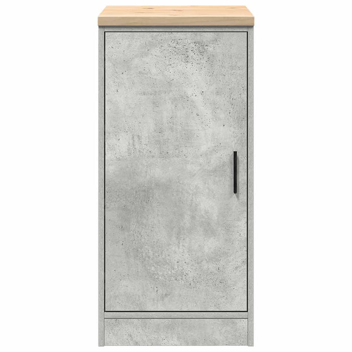 Garage Storage Cabinet Concrete Grey 40x51x85 cm Solid Wood Pine