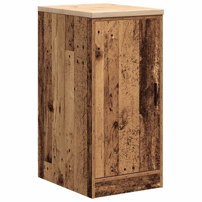 Garage Storage Cabinet Old Wood 40x51x85 cm Solid Wood Pine