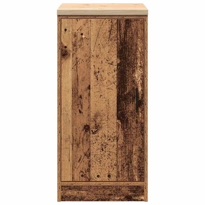 Garage Storage Cabinet Old Wood 40x51x85 cm Solid Wood Pine