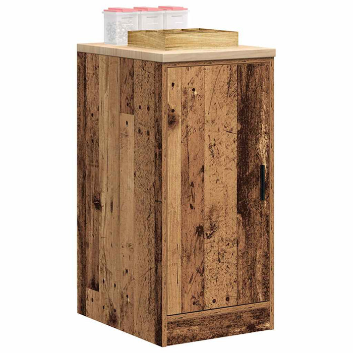 Garage Storage Cabinet Old Wood 40x51x85 cm Solid Wood Pine