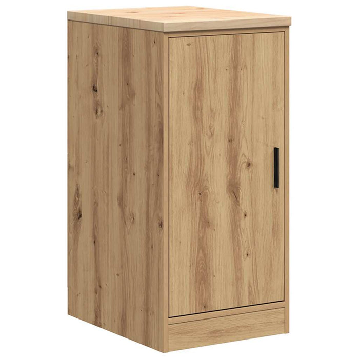 Garage Storage Cabinet Artisan Oak 40x51x85 cm Solid Wood Pine