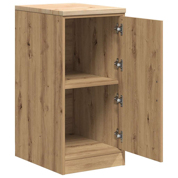 Garage Storage Cabinet Artisan Oak 40x51x85 cm Solid Wood Pine