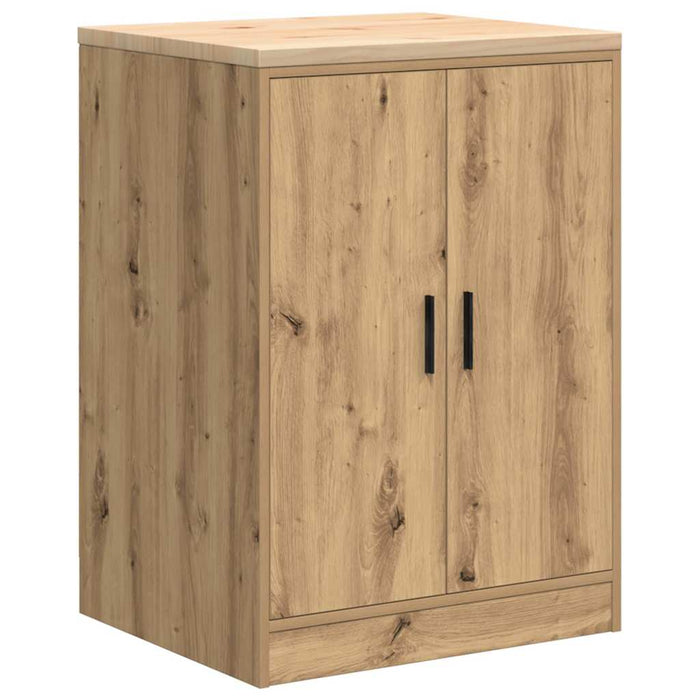 Garage Storage Cabinet Artisan Oak 60x51x85 cm Solid Wood Pine