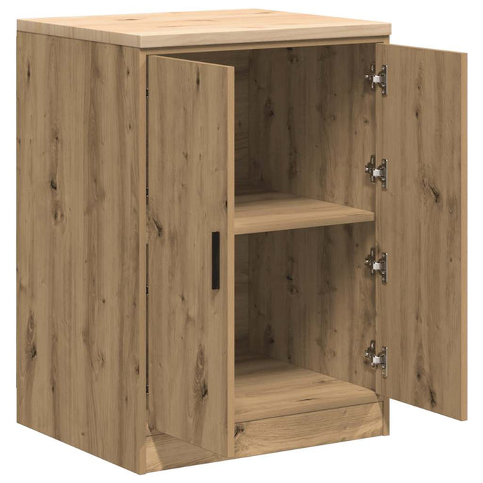 Garage Storage Cabinet Artisan Oak 60x51x85 cm Solid Wood Pine