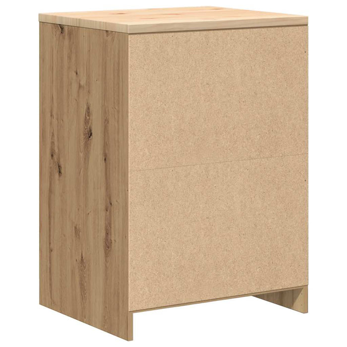 Garage Storage Cabinet Artisan Oak 60x51x85 cm Solid Wood Pine