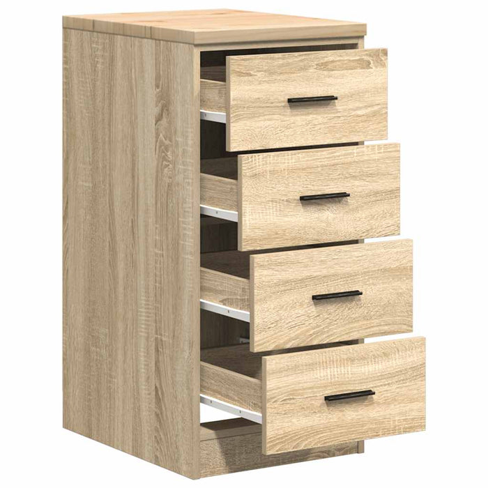 Garage Storage Cabinet Sonoma Oak 40x51x85 cm Solid Wood Pine