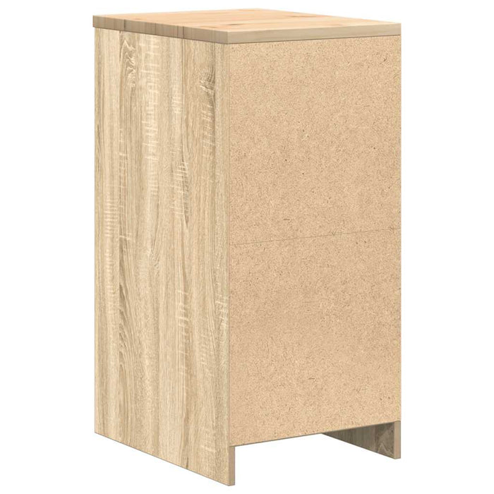 Garage Storage Cabinet Sonoma Oak 40x51x85 cm Solid Wood Pine