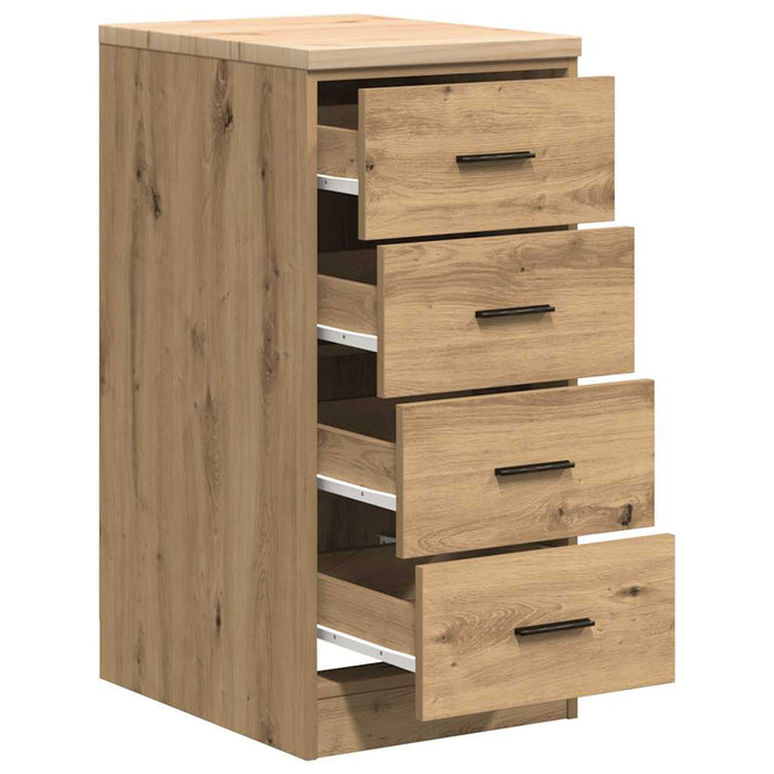 Garage Storage Cabinet Artisan Oak 40x51x85 cm Solid Wood Pine