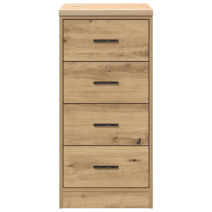 Garage Storage Cabinet Artisan Oak 40x51x85 cm Solid Wood Pine