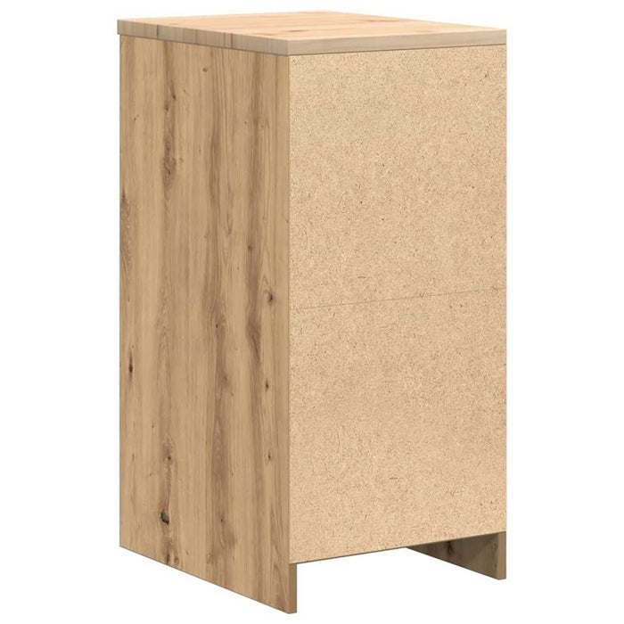 Garage Storage Cabinet Artisan Oak 40x51x85 cm Solid Wood Pine