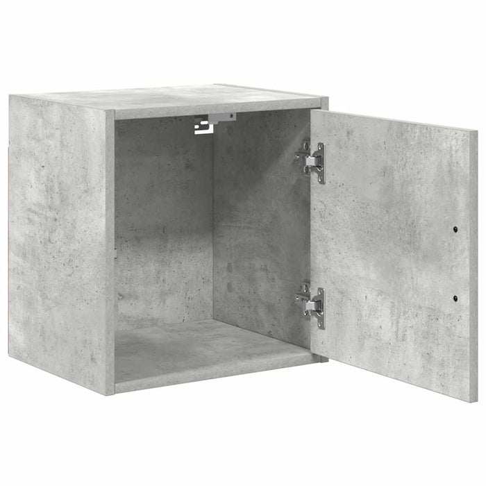 Garage Wall Cabinets 2 pcs Concrete Grey Engineered Wood